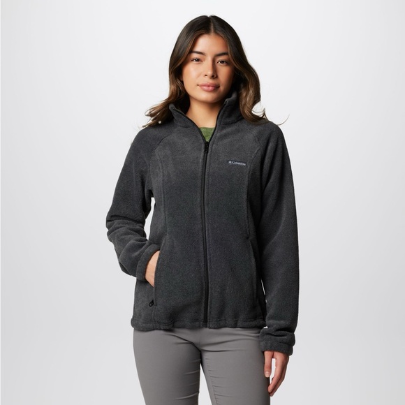 COLUMBIA Women's Benton Springs Full Zip Fleece Jacket MEDIUM CHARCOAL HEATHER - Picture 5 of 12
